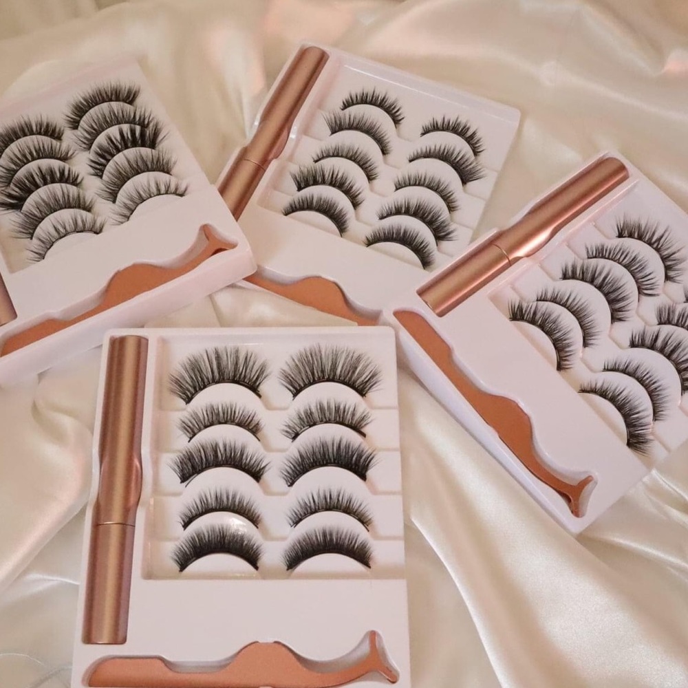 Magnetic faux mink lashes 5 pairs - Picture 6 of 10